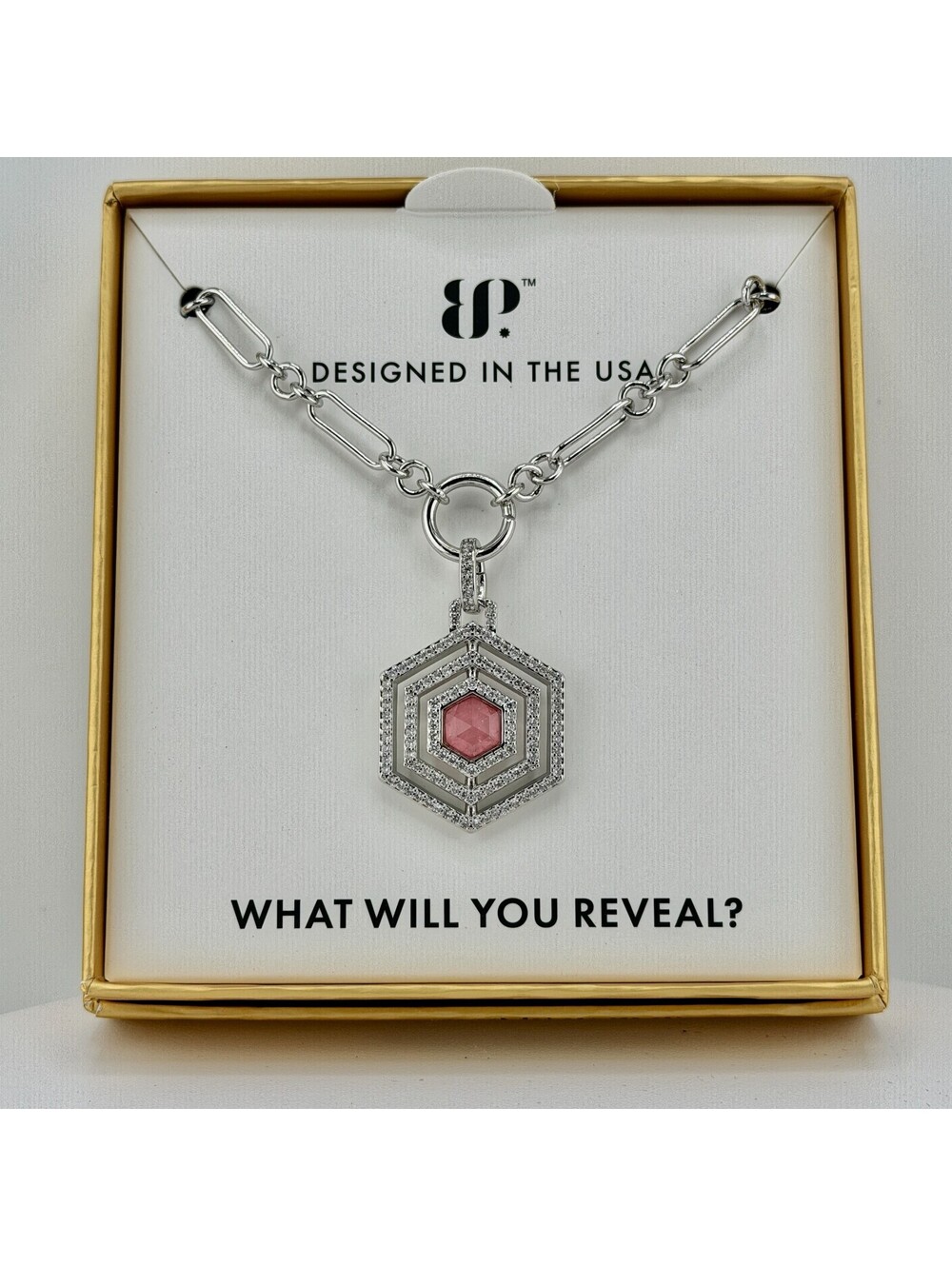 Bomb Party Gem Society Exclusive NK76106 "The Aurora Medallion" Rhodium